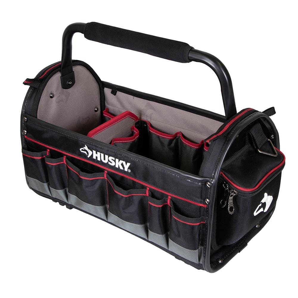 HUSKY 19 in. Pro Hybrid Tote with Tool Organizer