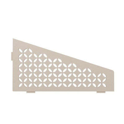 Shelf-E Cream Coated Aluminum Floral Quadrilateral Corner Shelf - Super Arbor