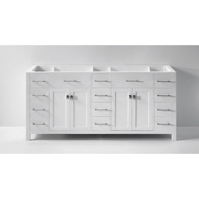 Caroline Parkway 72 in. W Bath Vanity Cabinet Only in White - Super Arbor