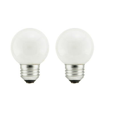 Sylvania 25-Watt Double Life G16.5 Incandescent Light Bulb (2-Pack) - Super Arbor