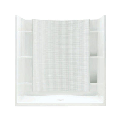 Accord 36 in. x 60 in. x 75-3/4 in. Shower Kit in White - Super Arbor