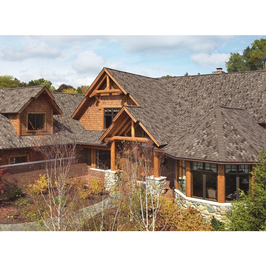 GAF Grand Canyon 16.667-sq ft Mission Brown Laminated Architectural Ro ...