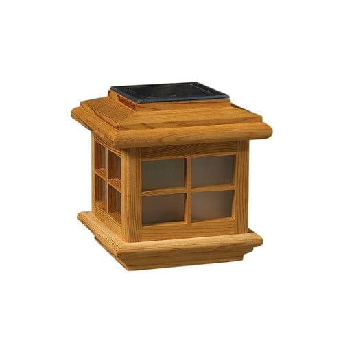 Deckorators 4-in x 4-in Solar LED Pine Deck Post Cap – PROARB