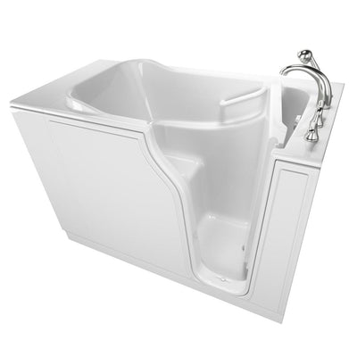 Gelcoat Entry 52 in. Right Hand Walk-In Soaking Bathtub in White - Super Arbor