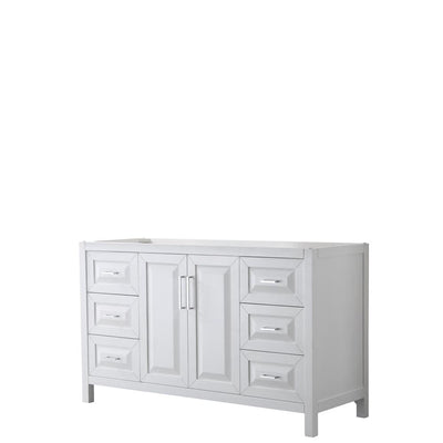 Daria 59 in. Single Bathroom Vanity Cabinet Only in White - Super Arbor