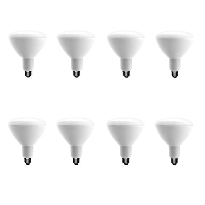 EcoSmart 75-Watt Equivalent BR40 Dimmable ENERGY STAR LED Light Bulb Soft White (8-Pack) - Super Arbor