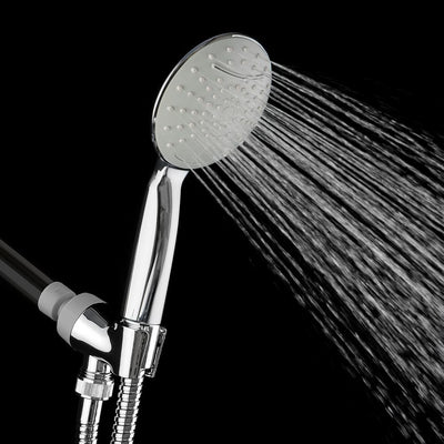 2-Spray 4.63 in. Single Wall Mount Handheld Adjustable Shower Head in Chrome - Super Arbor