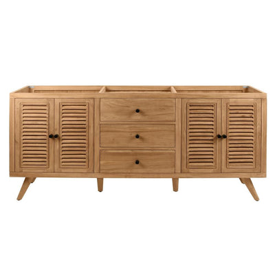 Harper 72 in. Vanity Cabinet Only in Natural Teak - Super Arbor