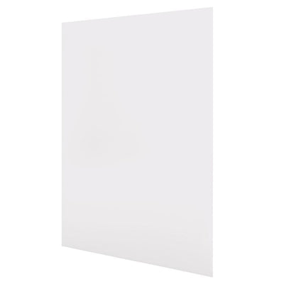 60 in. x 81 in. 1-Piece Glue-Up Alcove Back Bath Wall in Dove White - Super Arbor