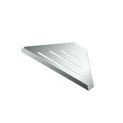 Elegent 9 in. W Hotel Corner Shelf in Chrome - Super Arbor