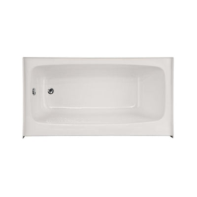 Trenton 72 in. Left Drain Rectangular Alcove Bathtub in White - Super Arbor