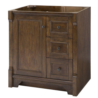 Creedmoor 30 in. W Bath Vanity Cabinet Only in Walnut - Super Arbor