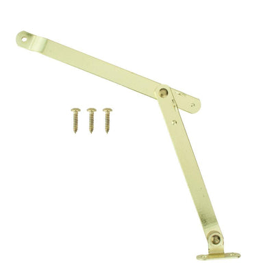 Bright Brass Lid Support Left Hand Hinges - Super Arbor