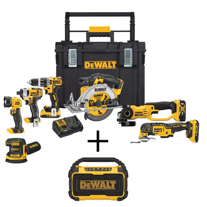 20 Volt Max Lithium Ion Cordless Combo Kit 10 Tool w 2 Batteries PROARB