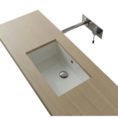 Nameeks Miky Undermount Bathroom Sink in White - Super Arbor