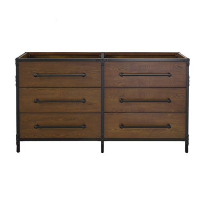 Grandburgh 60 in. W x 22 in. D Vanity Cabinet Only in Coffee Swirl - Super Arbor