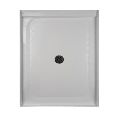 36 in. x 48 in. Center Drain 3.19 in. Shower Base in White - Super Arbor