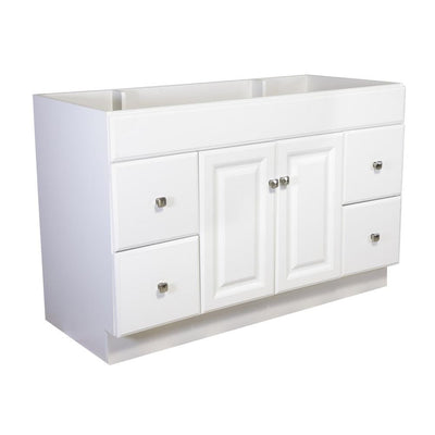 Wyndham 48 in. W x 21 in. H Bathroom Vanity Cabinet Only in White Semi-Gloss