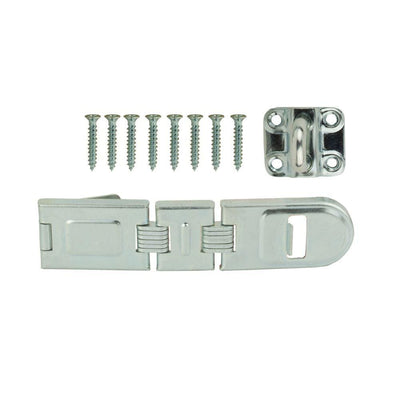 7-3/4 in. Zinc-Plated Double Hinge Safety Hasp - Super Arbor