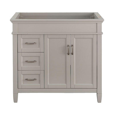 Ashburn 36 in. W x 21.75 in. D Vanity Cabinet in Grey - Super Arbor