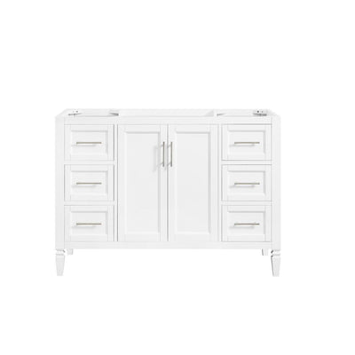 Stockham 48 in. W x 21-1/2 in. D Bathroom Vanity Cabinet Only in White - Super Arbor