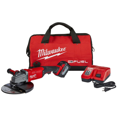 M18 FUEL 18-Volt Lithium-Ion Brushless Cordless 7/9 in. Grinder Kit W/ (1) 12.0Ah Battery, Bag & Rapid Charger - Super Arbor