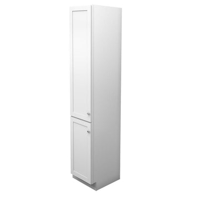 15 in. W x 88-1/2 in. H x 21 in. D Vanity Bathroom Linen Storage Tower Cabinet in Dove White - Super Arbor