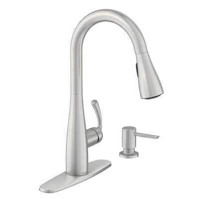 Essie Single-Handle Pull-Down Sprayer Kitchen Faucet with Reflex and Power Clean in Spot Resist Stainless