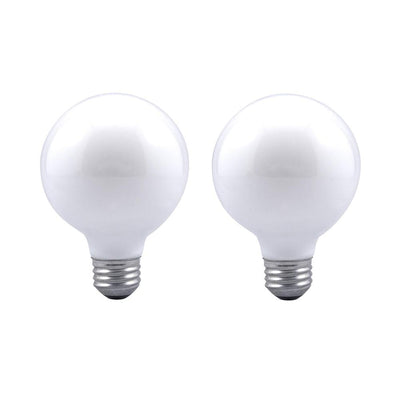 Sylvania 25-Watt Double Life G25 Incandescent Light Bulb (2-Pack) - Super Arbor