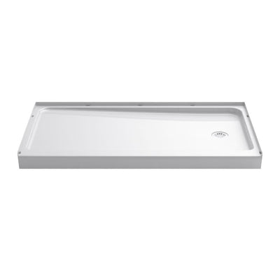 Ensemble 32 in. x 60 in. Single Threshold Shower Base in White - Super Arbor