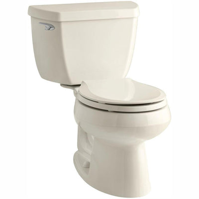 Wellworth Classic 2-Piece 1.28 GPF Single Flush Round Front Toilet with Class Five Flushing Technology in Almond - Super Arbor