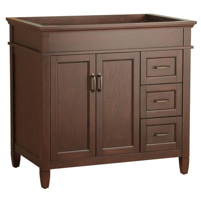 Ashburn 36 in. W Bath Vanity Cabinet Only in Mahogany - Super Arbor