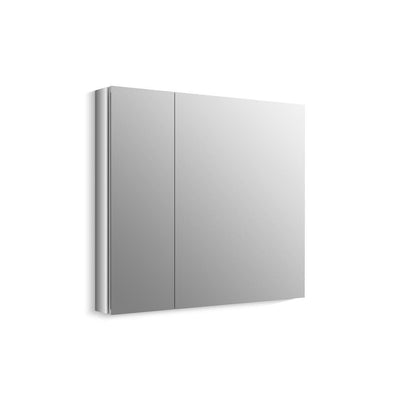 Verdera 34 in. W x 30 in. H Recessed Medicine Cabinet in Anodized Aluminum - Super Arbor