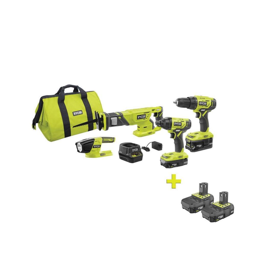 Ryobi 18 volt 6 piece combo kit sale