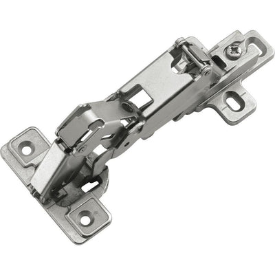 2 in. x 0.5 in. Bright Nickel 165 Degree Opening Euro Full Overlay Hinge - Super Arbor