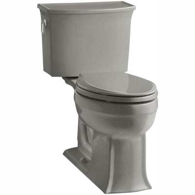 Archer Comfort Height 2-piece 1.28 GPF Single Flush Elongated Toilet with AquaPiston Flushing Technology in Cashmere - Super Arbor