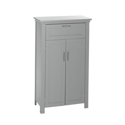 Somerset Collection 23.6 in. W x 40.12 in. H x 12 in. D 2-Door Floor Cabinet in Gray - Super Arbor