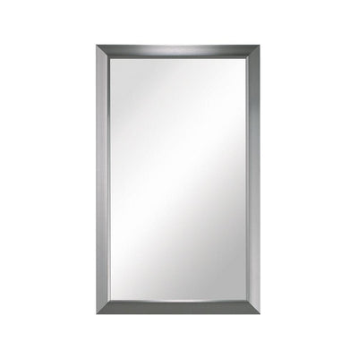 Hampton 15-3/4 in. W x 25-1/2 in. H x 5 in. D Framed Recessed 3-Shelf Bathroom Medicine Cabinet in Satin Nickel - Super Arbor