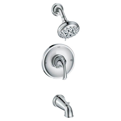 Idora Single-Handle 5-Spray Tub and Shower Faucet in Chrome (Valve Included) - Super Arbor