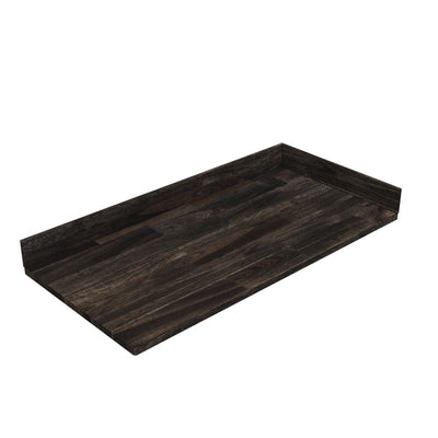 49 in. x 24 in. x 1 in. Acacia Vanity Top with Backsplash, Espresso - Super Arbor