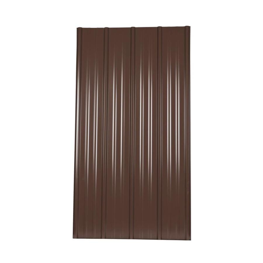 Metal Sales 3-ft X 8-ft Ribbed Brown Steel Roof Panel – PROARB