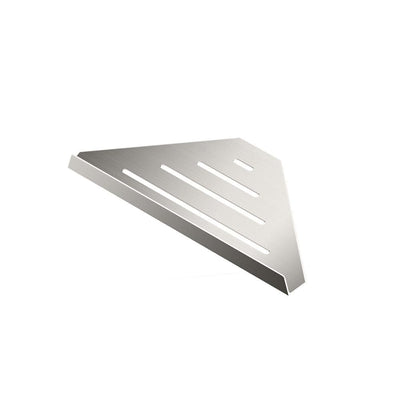 Elegent 9 in. W Hotel Corner Shelf in Satin Nickel - Super Arbor