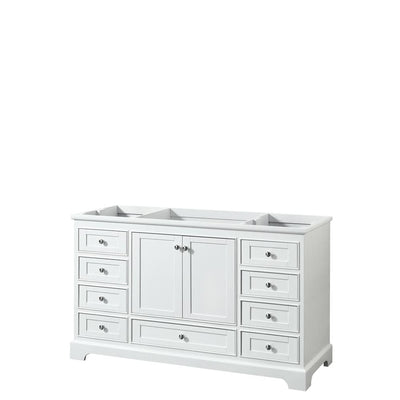 Deborah 79 in. W x 21.625 in. D Vanity Cabinet in White - Super Arbor