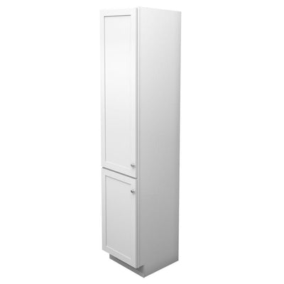 18 in. W x 88-1/2 in. H x 21 in. D Vanity Bathroom Linen Storage Tower Cabinet in Dove White - Super Arbor