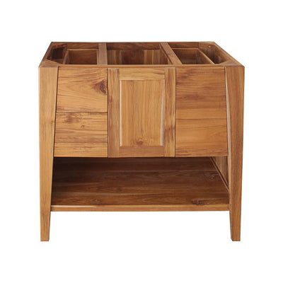 Significado 36 in. L Teak Vanity Cabinet Only in Natural Teak - Super Arbor