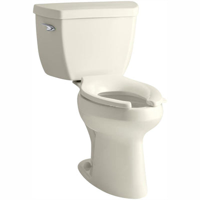 Highline 2-piece 1.28 GPF Single Flush Elongated Toilet in Biscuit, Seat Not Included - Super Arbor