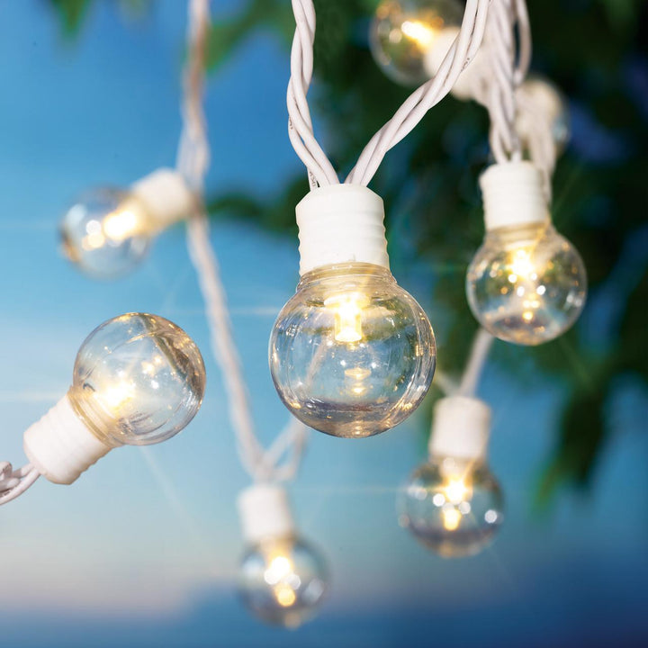 Mainstays 100 Count Outdoor LED Globe String Lights White Wire PROARB