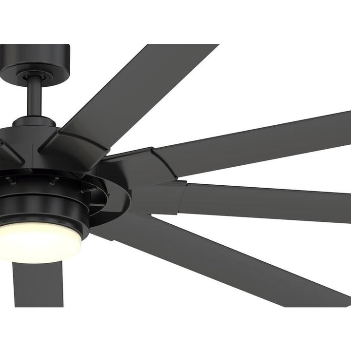 Slinger v2 72-in Matte Black Color-changing LED Indoor/Outdoor deals Ceiling Fan