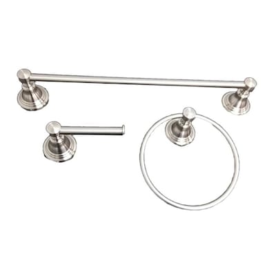 allen + roth 3-Piece Jordon Brushed Nickel Decorative Bathroom Hardwar ...