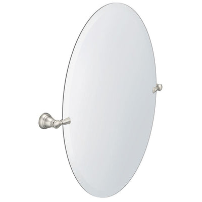 MOEN Banbury 26 in. x 23 in. Frameless Pivoting Wall Mirror in Brushed Nickel - Super Arbor